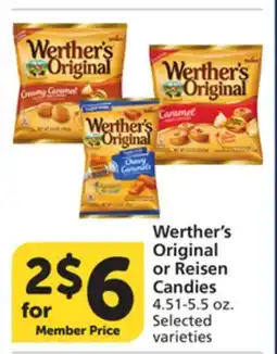 Pavilions Werther's Original or Reisen Candies offer
