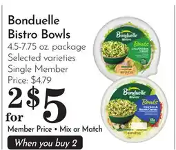 Pavilions Bonduelle Bistro Bowls offer