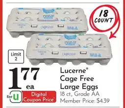 Pavilions Lucerne Cage Free Large Eggs offer