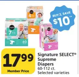 Pavilions Signature SELECT Supreme Diapers offer