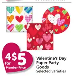 Pavilions Valentine's Day Paper Party Goods offer