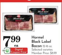 Pavilions Hormel Black Label Bacon offer