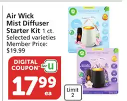 Pavilions Air Wick Mist Diffuser Starter Kit offer