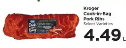 Food 4 Less Kroger Cook-in-Bag Pork Ribs offer