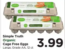 Food 4 Less Simple Truth Organic Cage Free Eggs offer