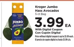 Food 4 Less Kroger Jumbo Hass Avocados offer