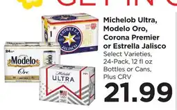 Food 4 Less Michelob Ultra, Modelo Oro, Corona Premier or Estrella Jalisco offer