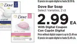 Food 4 Less Dove Bar Soap offer