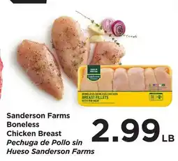 Food 4 Less Sanderson Farms Boneless Chicken Breast offer