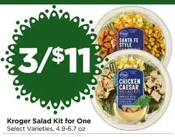 Food 4 Less Kroger Salad Kit for One offer