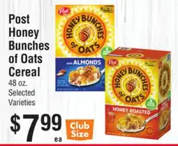 Smart & Final Post Honey Bunches of Oats Cereal offer
