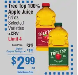 Smart & Final Tree Top 100% Apple Juice offer