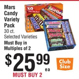 Smart & Final Mars Candy Variety Pack offer