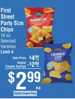 Smart & Final First Street Party Size Chips offer