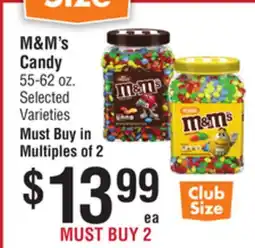 Smart & Final M & M' s Candy offer