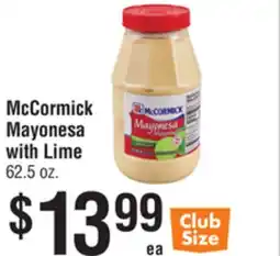 Smart & Final McCormick Mayonesa with Lime offer
