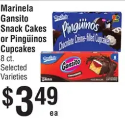 Smart & Final Marinela Gansito Snack Cakes or Pingüinos Cupcakes offer