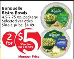 Vons Bonduelle Bistro Bowls offer