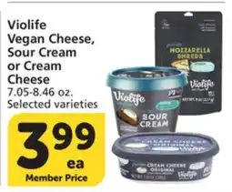 Vons Violife Vegan Cheese, Sour Cream or Cream Cheese offer