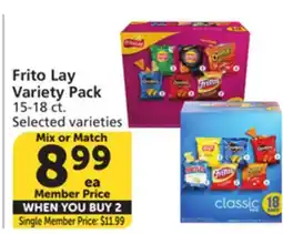 Vons Frito Lay Variety Pack offer