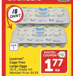 Vons Lucerne Cage Free Large Eggs offer