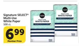 Vons Signature SELECT Multi-Use White Paper offer