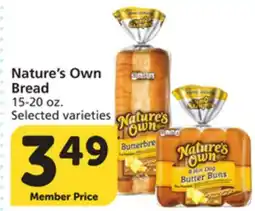 Vons Nature's Own Bread offer