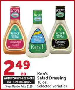 Vons Ken's Salad Dressing offer