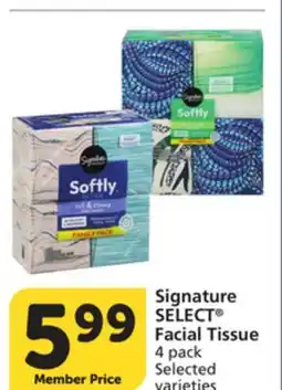 Vons Signature SELECT Facial Tissue offer