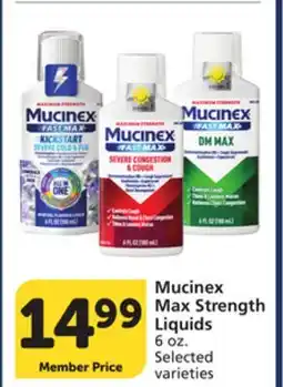 Vons Mucinex Max Strength Liquids offer