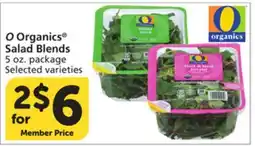 Vons O Organics Salad Blends offer