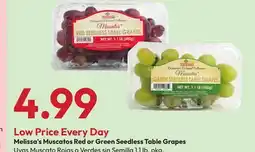 Stater Bros Melissa's Red or Green Seedless Table Grapes offer