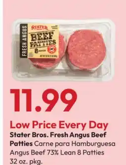 Stater Bros Stater Bros. Fresh Angus Beef Patties offer