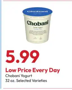 Stater Bros Chobani Yogurt offer