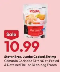 Stater Bros Stater Bros. Jumbo Cooked Shrimp offer