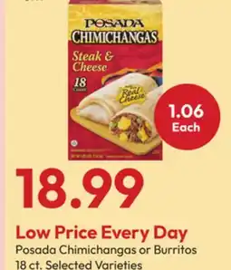 Stater Bros Posada Chimichangas or Burritos offer