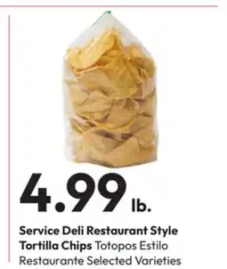 Stater Bros Service Deli Restaurant Style Tortilla Chips Totopos Estilo offer