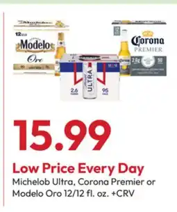 Stater Bros Michelob Ultra, Corona Premier or Modelo Oro offer