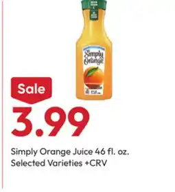 Stater Bros Simply Orange Juice offer