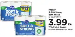 Food 4 Less Kroger Soft & Strong Bath Tissue offer