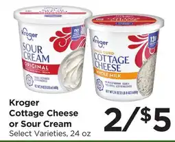Food 4 Less Kroger Cottage Cheese or Sour Cream offer
