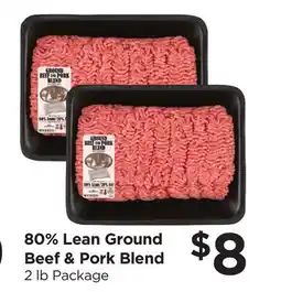Food 4 Less 80% Lean Ground Beef & Pork Blend offer
