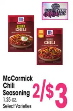 Jewel-Osco McCormick Chili Seasoning offer