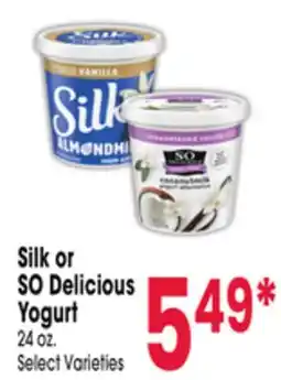 Jewel-Osco Silk or SO Delicious Yogurt offer
