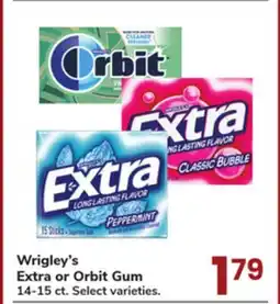 Jewel-Osco Wrigley's Extra or Orbit Gum offer