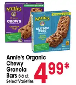 Jewel-Osco Annie's Organic Chewy Granola Bars offer