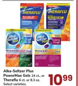 Jewel-Osco Alka-Seltzer Plus PowerMax Gels 24 ct., or Theraflu 6 ct. or 8.3 oz offer
