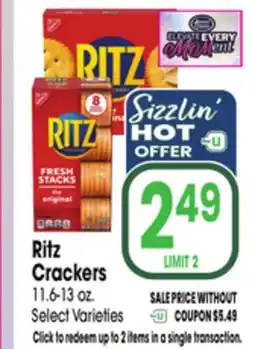 Jewel-Osco Ritz Crackers offer