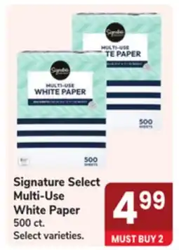Jewel-Osco Signature Select Multi-Use White Paper offer
