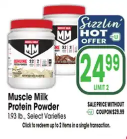 Jewel-Osco Muscle Milk Protein Powder offer